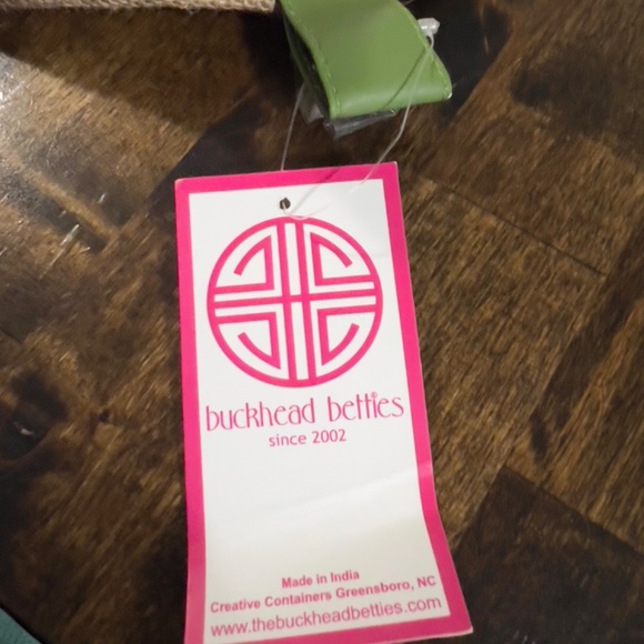 buckhead betties Jute Zipper Bag Khaki Summer Beach - Picture 2 of 10